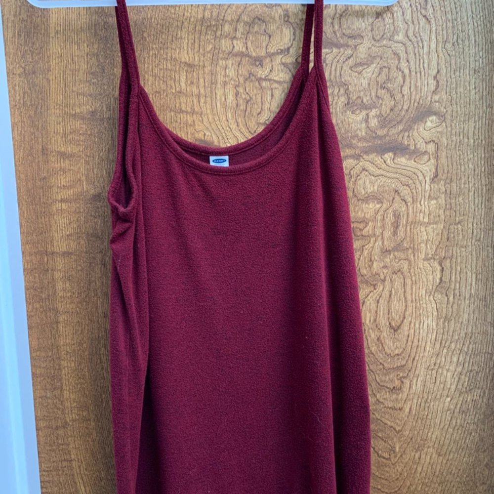 Wine Colored Loose Tank Top